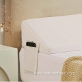 Memory foam retractable bed rail